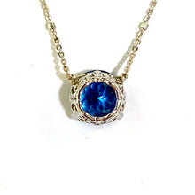 Sterling Silver London Blue Topaz Pendant and Chain