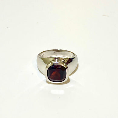Sterling Silver Garnet Ring