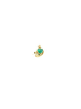 Sterling Silver Gold Plate Emerald Pendant