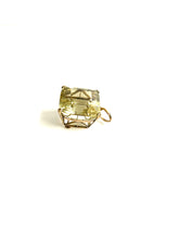 18ct Yellow Gold Citrine Square Pendant