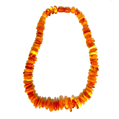 Butterscotch Amber Necklace slightly graduated