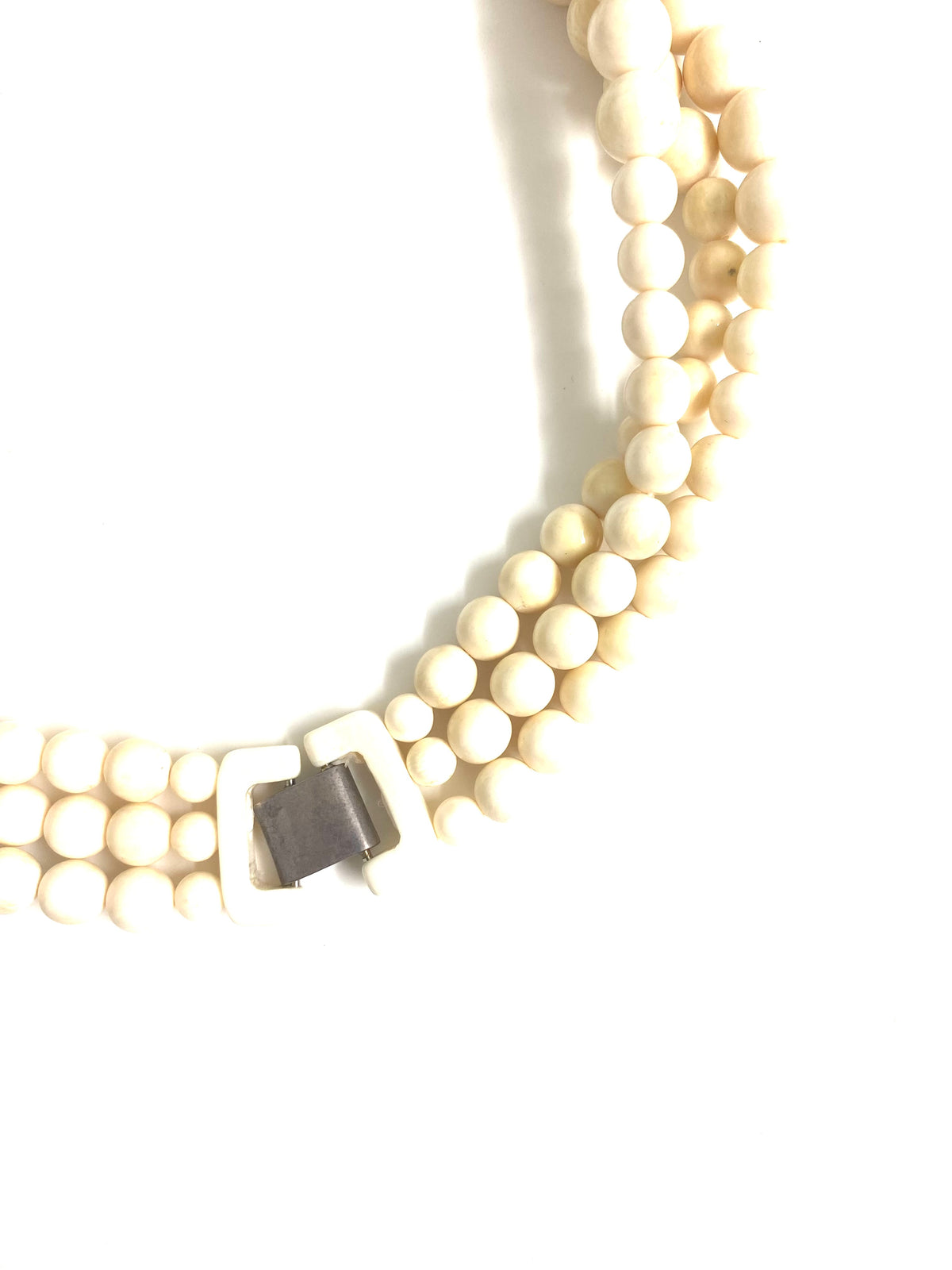 Ivory Graduated Beaded Necklace