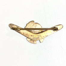 9ct Yellow Gold Boomerang with Face Brooch