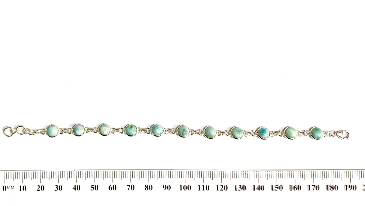Sterling Silver Prenite Bracelet