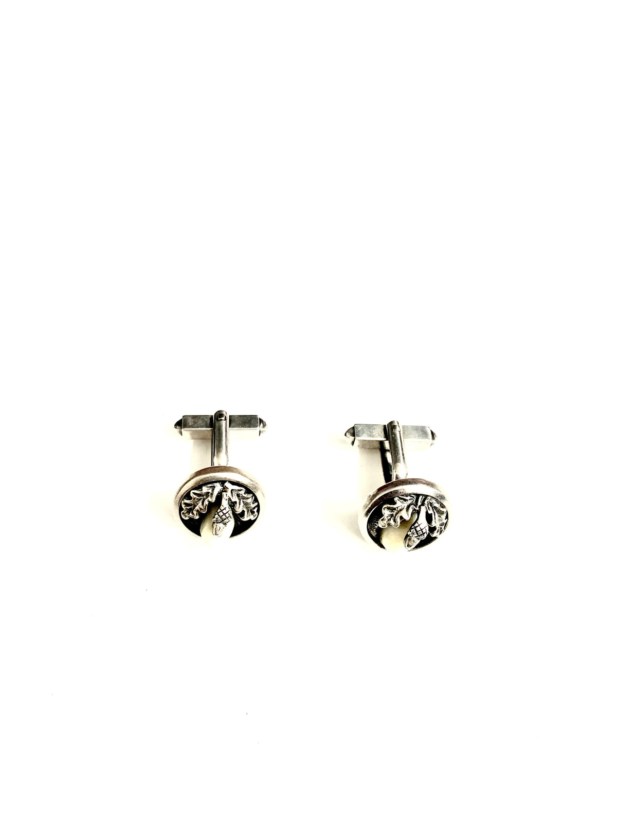 Vintage Sterling Silver Acorn Cufflinks