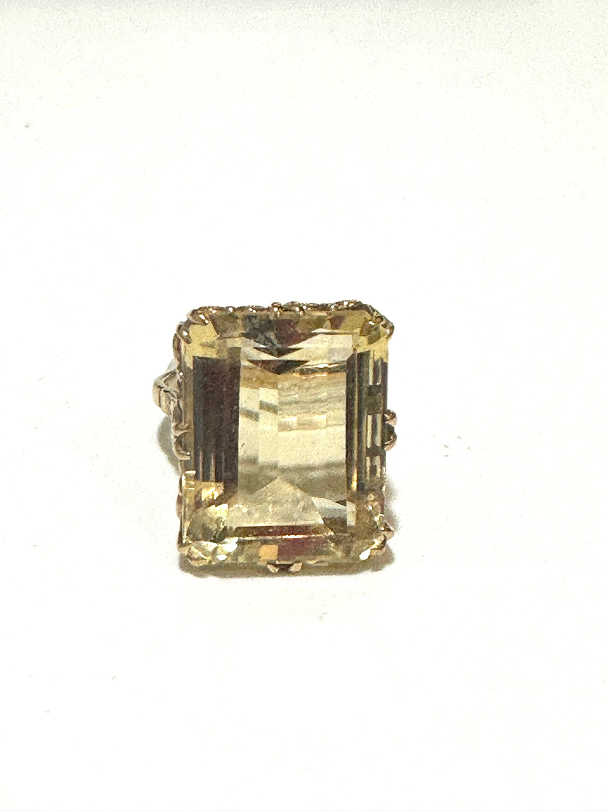 9ct Yellow Gold Citrine Dress Ring