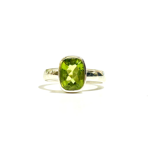 Sterling Silver Peridot Ring