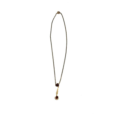 Victorian 10ct Gold Garnet Necklace