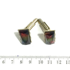 Vintage Vauxhall Harlequin Glass Faceted Cufflinks