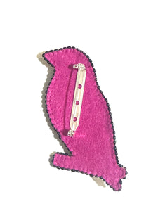 Gouldian Finch Beaded brooch Made in Australia