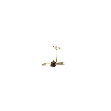 9ct Gold Seed Pearl Brooch
