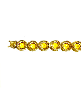 Citrine and Yellow Sapphire Bracelet
