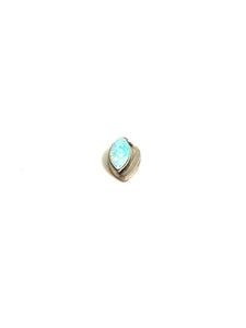 Sterling Silver Marquis Shaped Opal Pendant