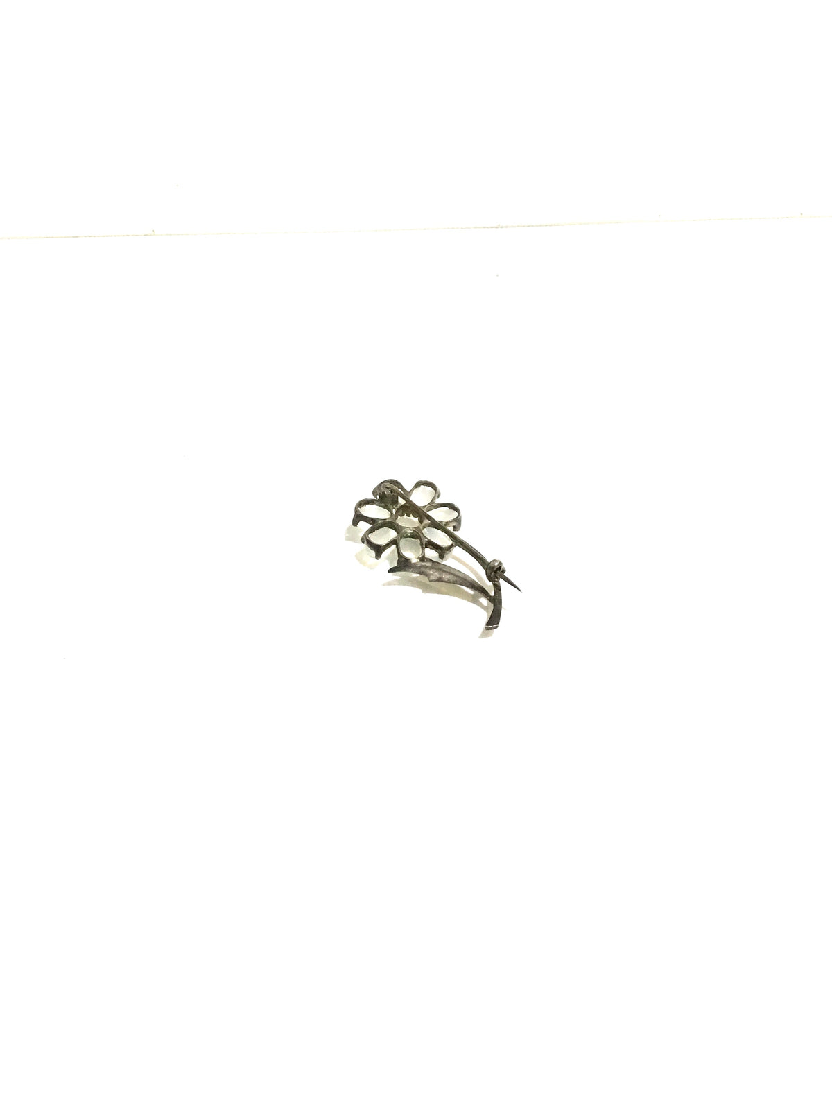 Moonstone Flower Brooch
