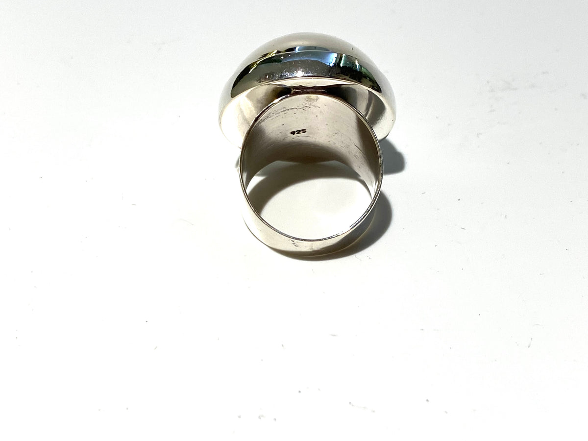 Sterling Silver Large Dome Ring