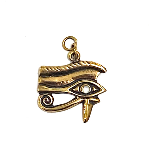 Brass Egyptian Evil Eye Pendant