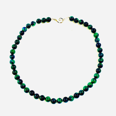 Chrysocolla Round Beaded Necklace