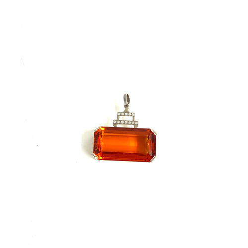 9ct Gold Rare Citrine Dium Pendant