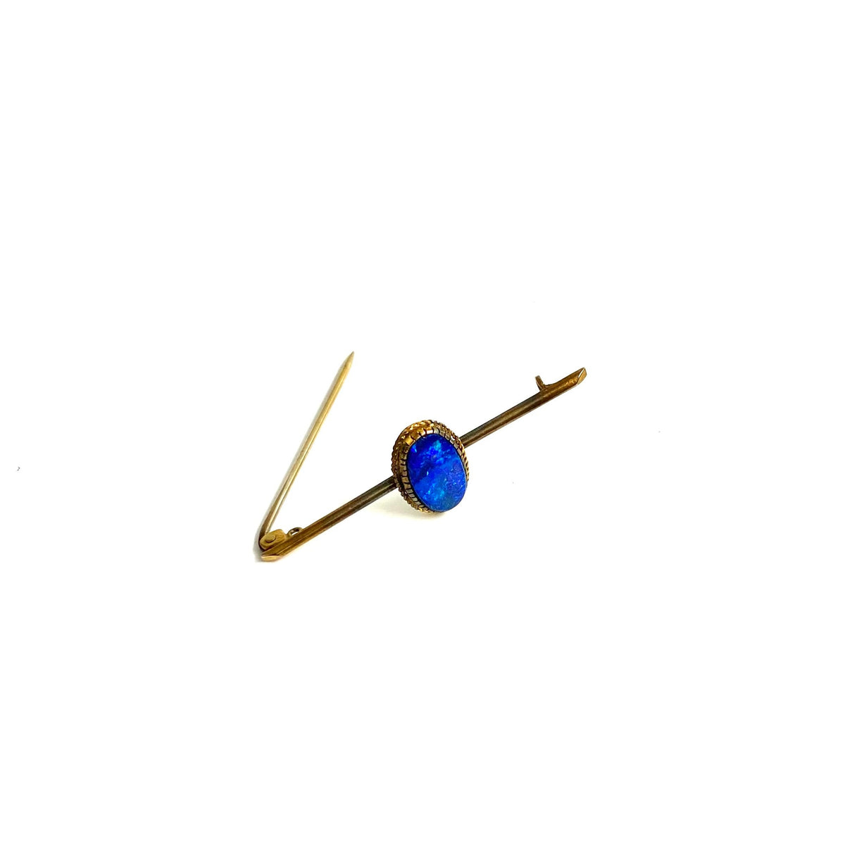 9ct Gold Doublet Opal Brooch