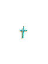 9ct Gold Turquoise Cross Pendant
