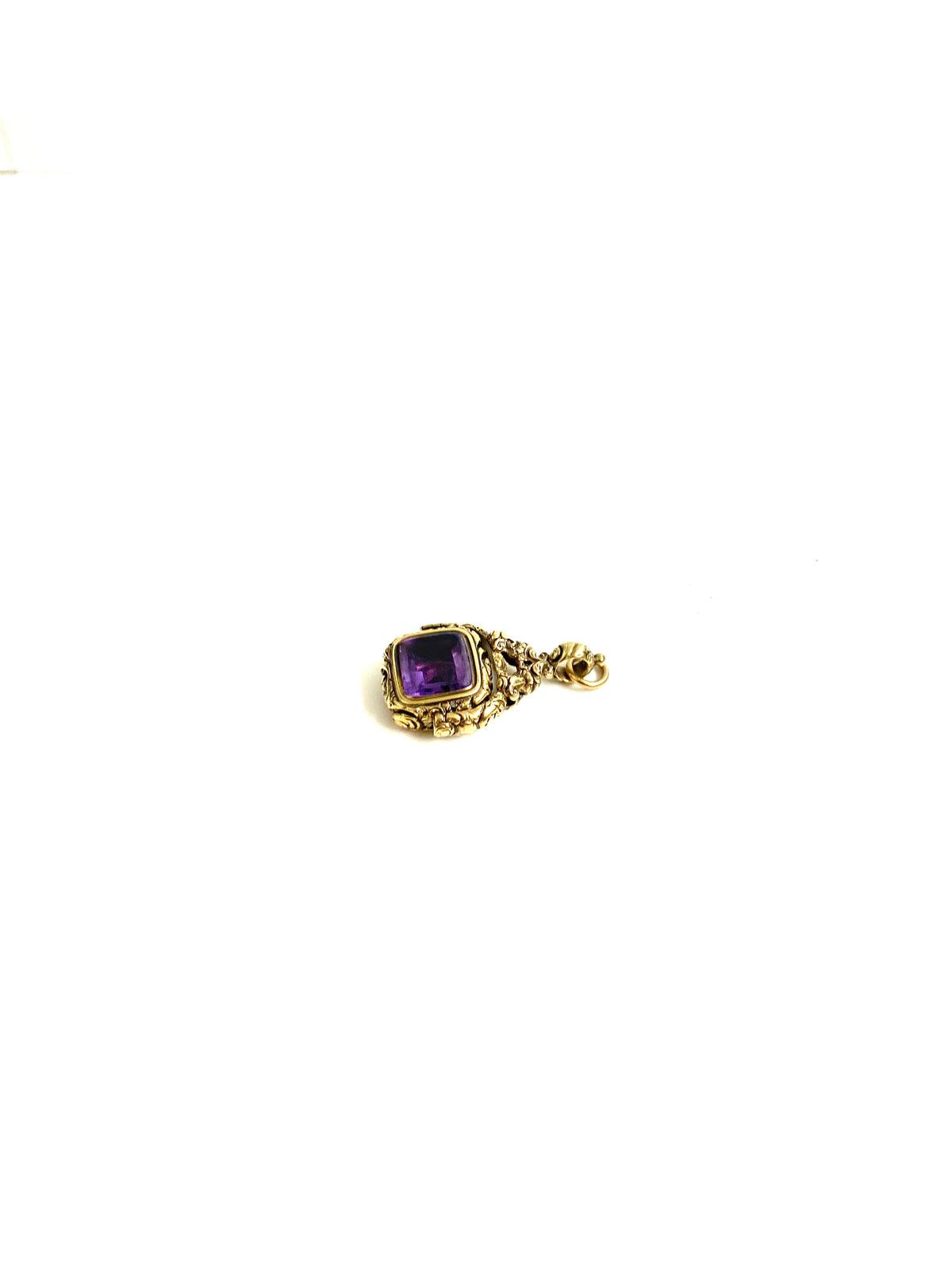 12ct Gold Amethyst Pendant