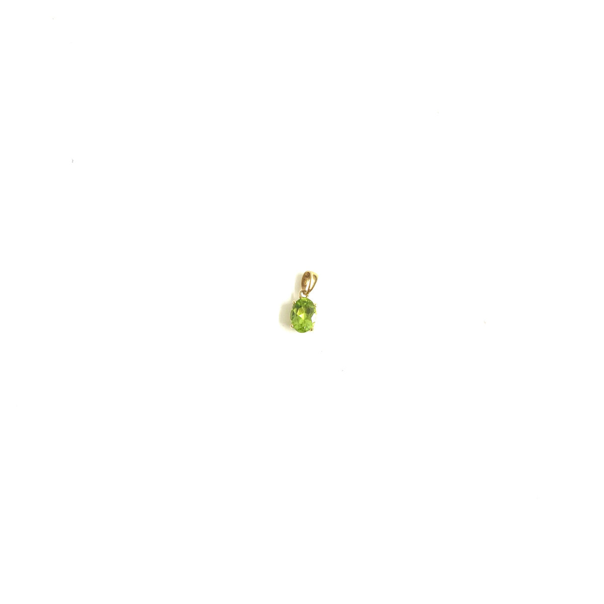 14ct Gold Peridot Pendant