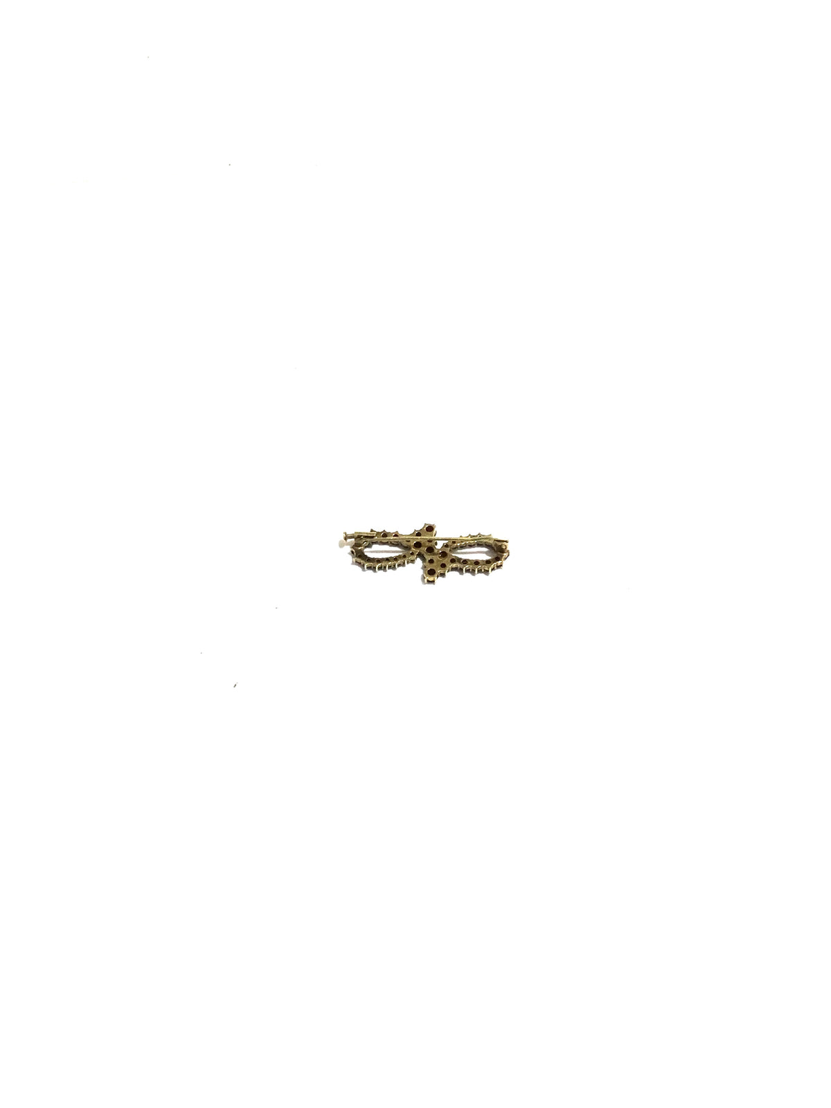 Curved Garnet Brooch