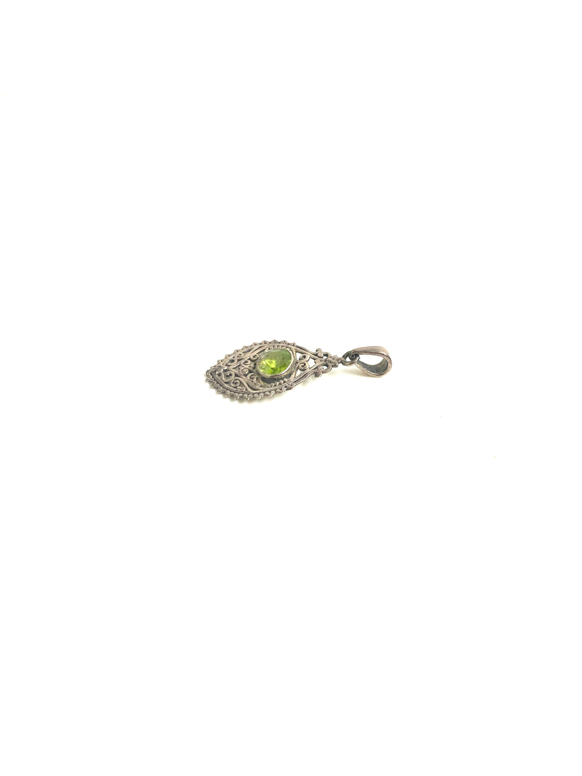 Sterling Silver and Peridot Pendant