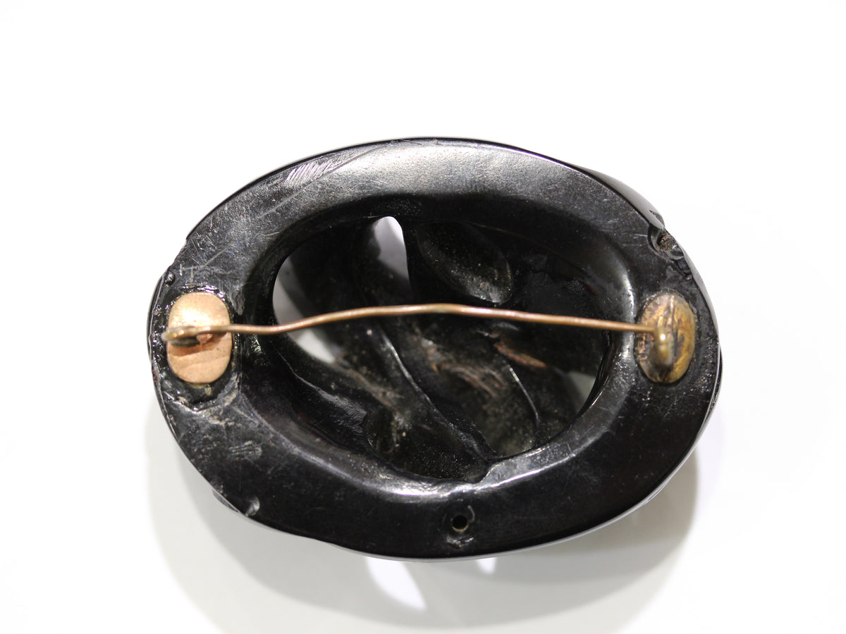 Victorian Whitby Jet Brooch
