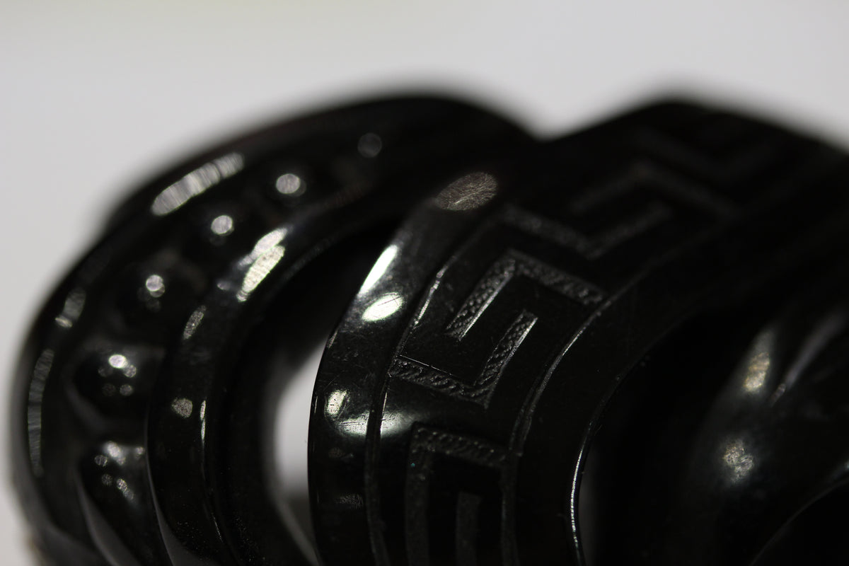 Victorian Whitby Jet Brooch