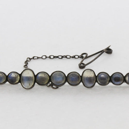 Sterling Silver Moonstone Brooch