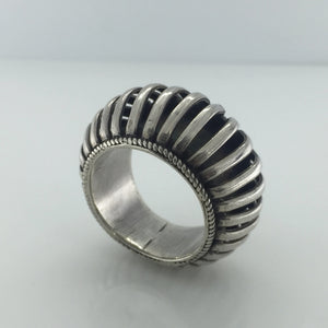 Sterling Silver Modernist Design Ring