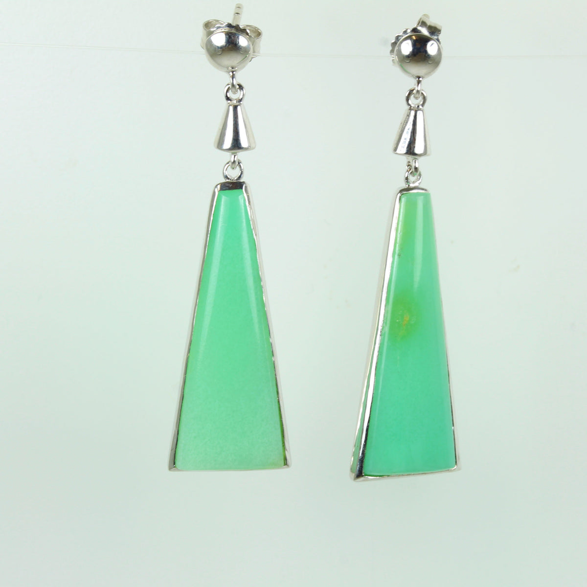 Green Chrysoprase Earrings