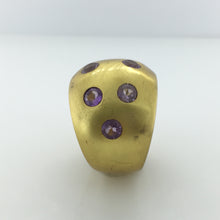 Gold Plated Sterling Silver Amethyst Ring