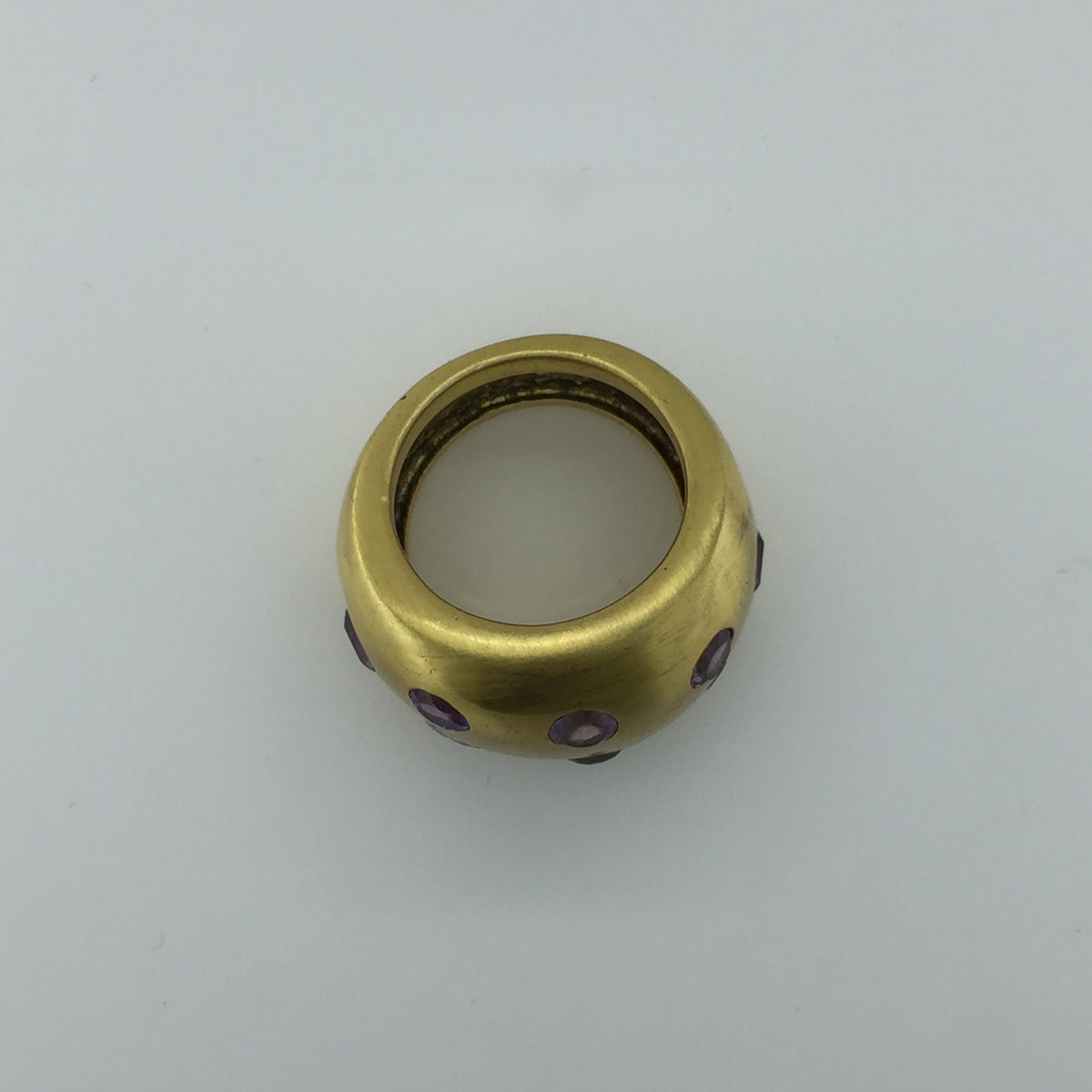 Gold Plated Sterling Silver Amethyst Ring