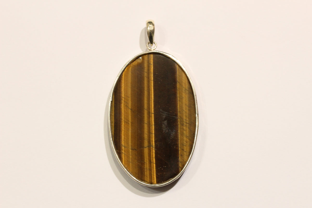 Sterling Silver Tiger's Eye Pendant