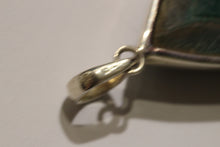 Sterling Silver Malachite Teardrop Pendant