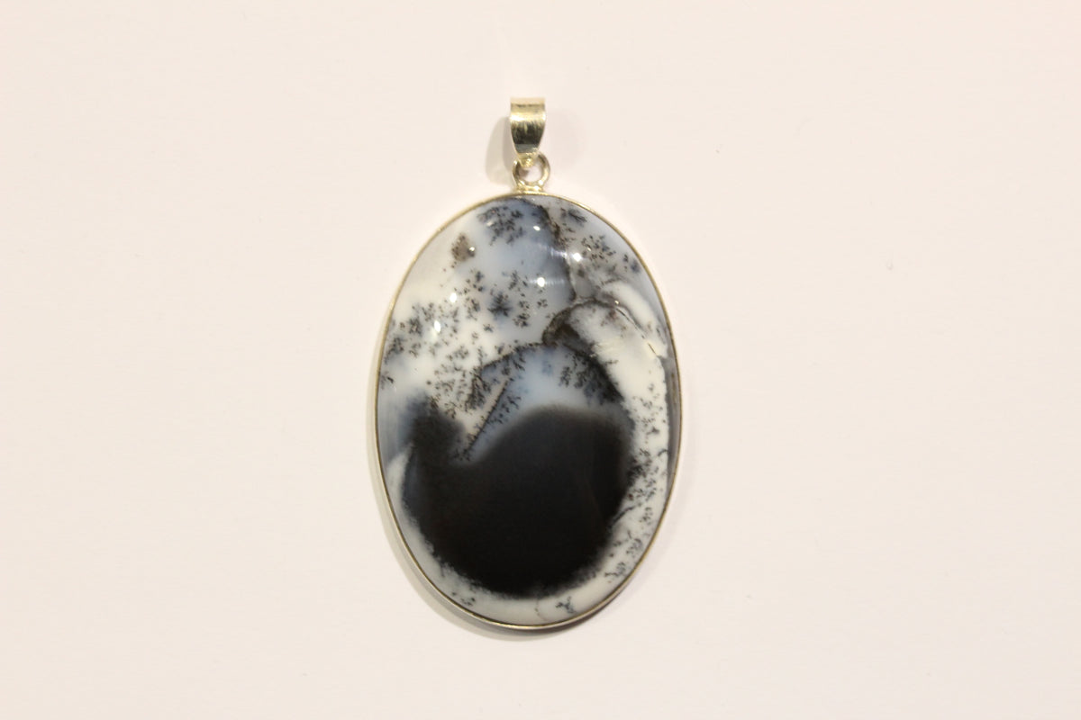 Sterling Silver Dendritic Agate Pendant