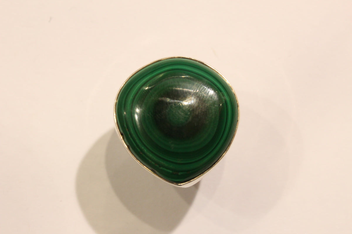 Sterling Silver Malachite Ring