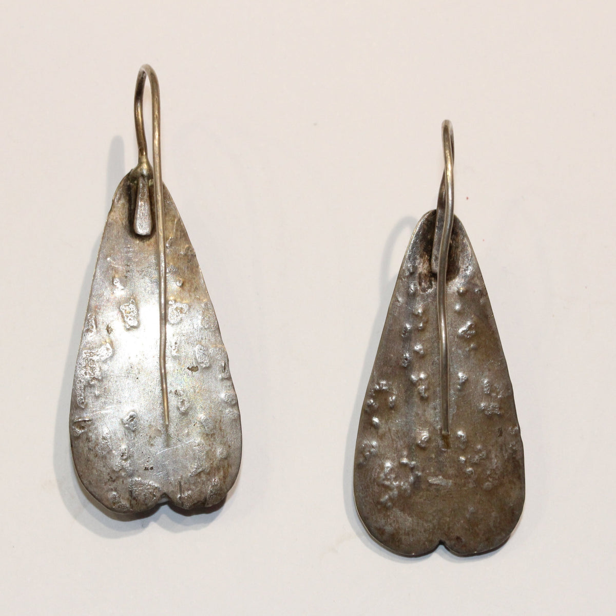 Vintage Sterling Silver Zuni Turquoise Hook Drop Earrings
