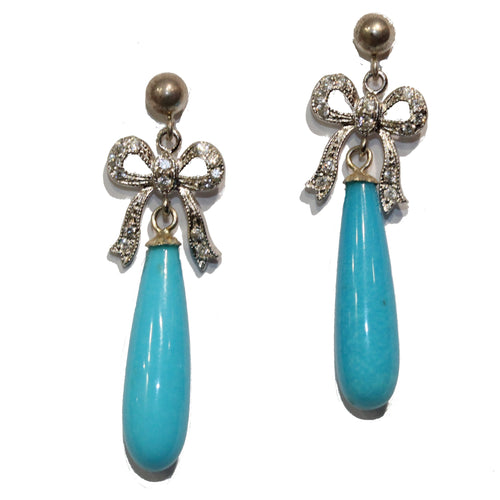 Sleeping Beauty Turquoise Earrings