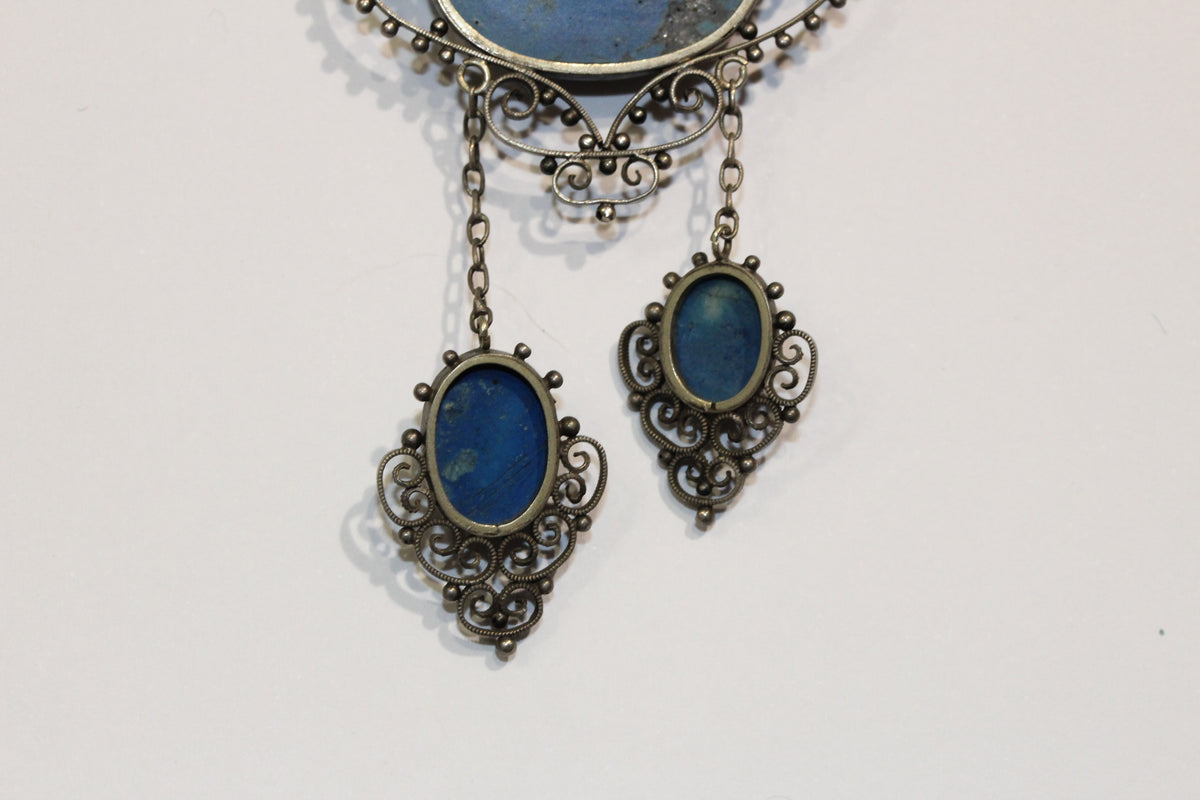 Silver Lapis Lazuli Necklace