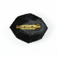 Victorian Whitby Jet Mourning Brooch