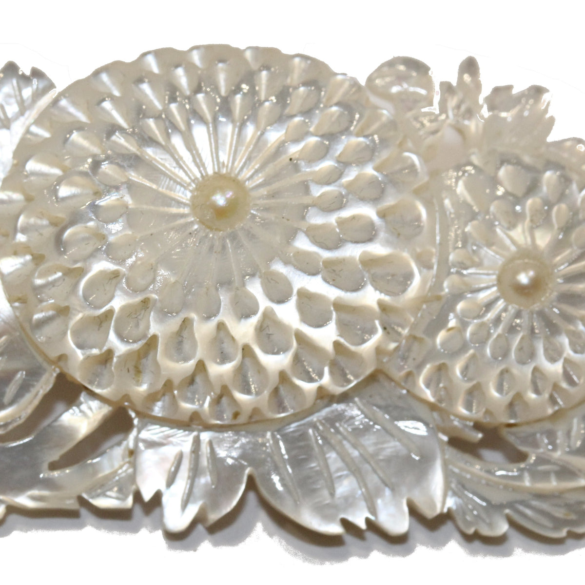Mother of Pearl Floral Brooch