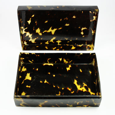 Vintage Rectangular Tortoiseshell Box