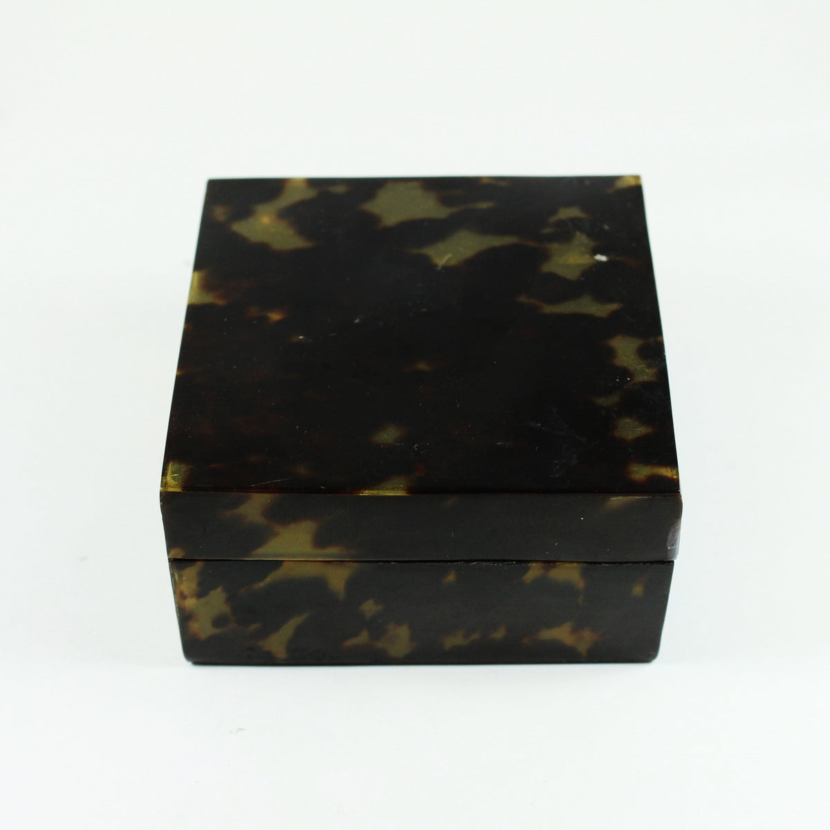 Vintage Square Shaped Tortoiseshell Box