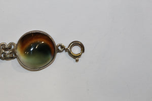 Sterling Silver Operculum "Cat's Eye" Bracelet