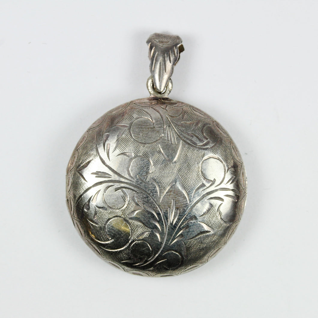 Sterling Silver Engraved Locket