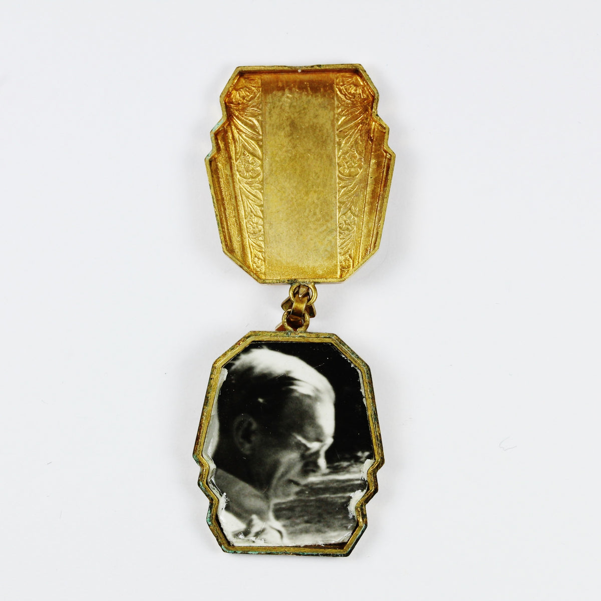Antique 9ct Yellow Gold Filled Engraved Locket