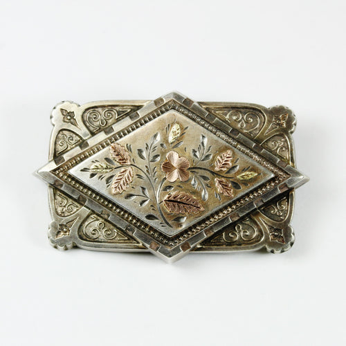 Silver Late Victorian Friendship Brooch